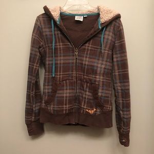 ROXY zip-up sweatshirt